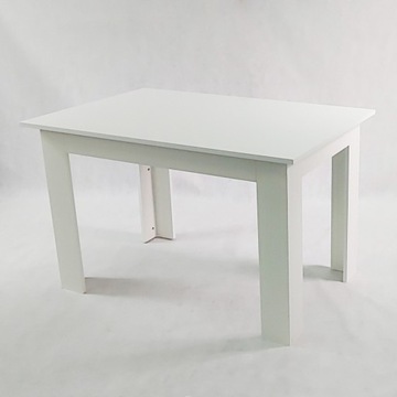 Современный белый стол с 4 бархатно-серыми стульями Monako