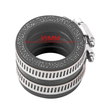 Адаптер карбюратора мотоцикла, силиконовый впускной коллектор карбюратора, черный