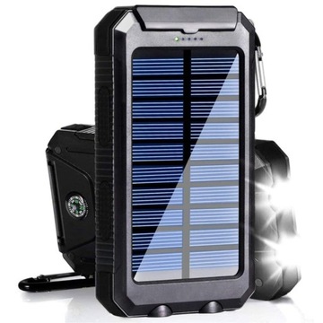 POWERBANK Power BANK 20000mAh SOLARNY UNIWERSALNY LATARKA MOC model 2024