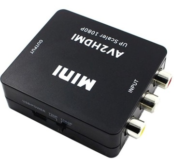 Адаптер Конвертер изображений CHINCH RCA - HDMI AV2HDMI