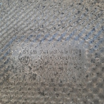 BMW 5 F07 F10 F11 ТЕПЛОВОЙ ЭКРАН ГЛУШИТЕЛЯ 7193499