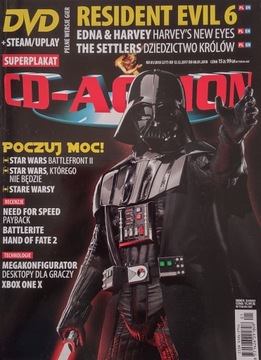 CD-Action 1/2018 brak płyt, jest plakat