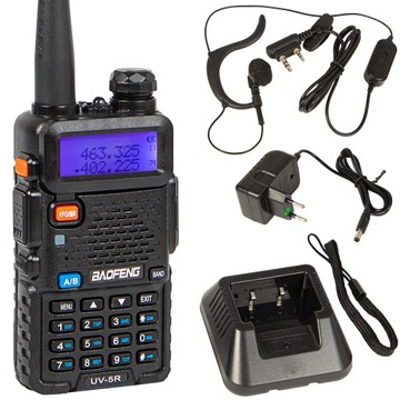 KRÓTKOFALÓWKA WALKIE TALKIE BAOFENG UV-5R 8W RADIOTELEFON DUŻY ZASIĘG