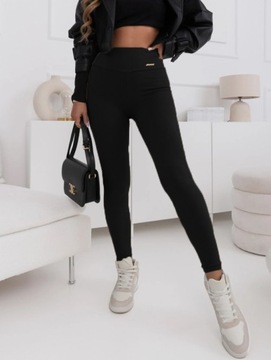 ЛЕГИНСЫ Леггинсы Гетры ВЫСОКАЯ ТАЛИЯ GOLD BADGE однотонный FIT S/M