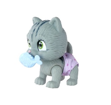 PAMPER PETZ INTERACTIVE KITTEN DRINKS PEEING DIAPER GANG + соска-бутылочка