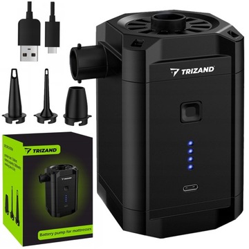 Электрический насос для матраса для бассейна, перезаряжаемый USB - тип C