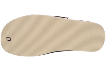Kapcie skórzane regulowane na rzepy szerokie pantofle męskie klapki 46