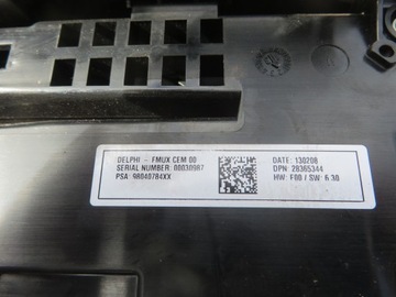CITROEN PANEL KLIMATIZACE 98040784XX