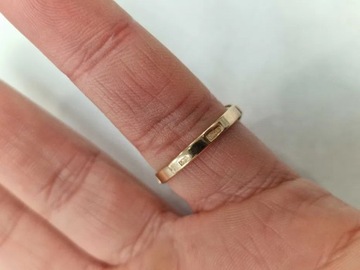 Złoty pierścionek damski/ Radzieckie 583/ 5.75 gram/ R16/ Korund