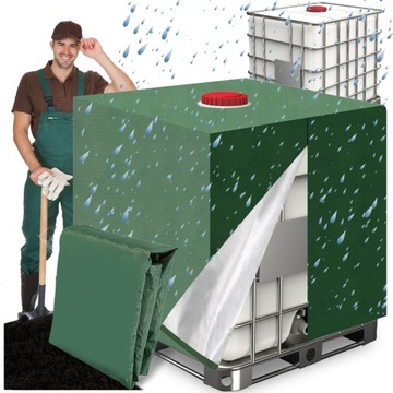 POKROWIEC OSŁONA PLANDEKA NA ZBIORNIK WODĘ MAUZER IBC 1000L OXFORD MOCNY