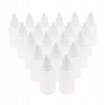 20 Пустой пластиковый флакон по 30 мл с капельницей.