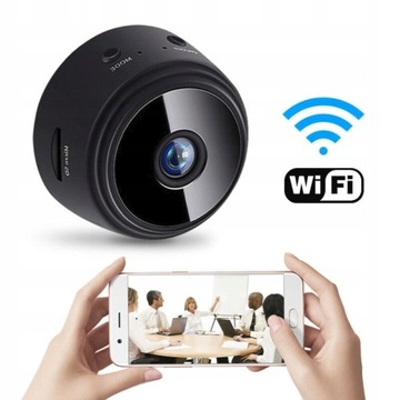 MINI BEZPRZEWODOWA KAMERA NOKTOWIZYJNA WIFI FULLHD