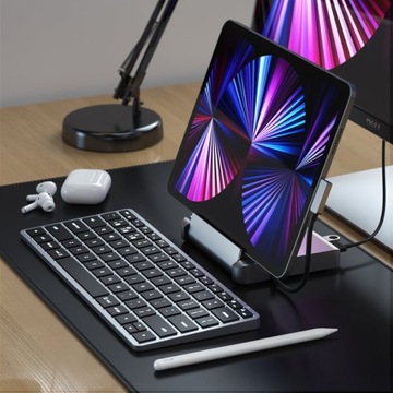Satechi Aluminium Stand Hub — алюминиевая подставка с концентратором для iPad Pro (USB-C,