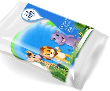 GĄBKA DO KĄPIELI DLA DZIECI ZOO ZWIERZĄTKA 1szt