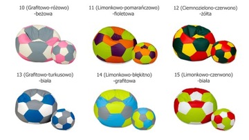 Трехцветный BALL PUFA 450л 100см + табурет для ног EGATO