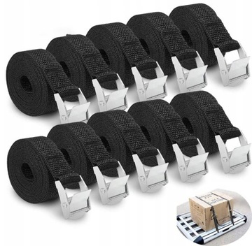 Taśma Bagażowa Transportowa Pas 2.5cm 2.5m 10szt