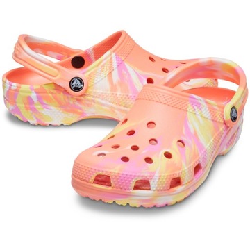 ТАПОЧКИ ЖЕНСКИЕ CROCS, САБО ИЗ МРАМОРНОЙ ПЕНЫ