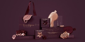 Шелковая повязка на глаза - черная