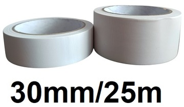 Taśma malarska maskująca pcv precyzyjna 30mm/25m biała opisówka do kosoli