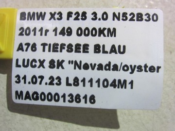 BMW X3 F25 PŘÍVODY CHLADIČŮ OLEJE 17217593856