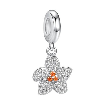 Zawieszka Charms Kwiat Kwiatek S925