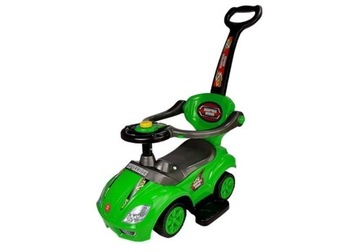 Mega Car 3in1 Green Ride-On с толкателем