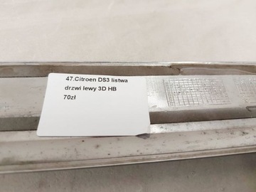CITROEN DS3 LIŠTA DVEŘE LEVÝ 3D HB
