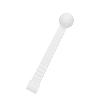 Golf Plastic Practice Ball with Stick for Hit Swing Training Aid White