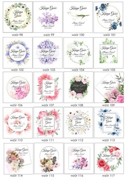 Księga gości WESELNYCH białe kartki ślub nadruk