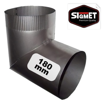 KOLANO PIECOWE fi 180 mm DYMNE PIECOWE KOZA