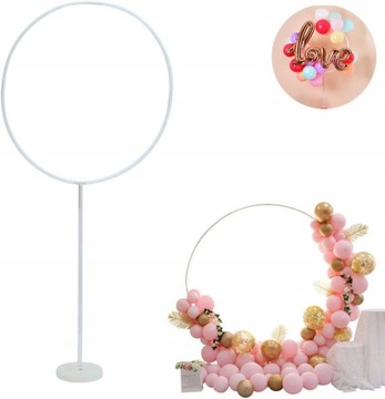 STOJAK NA BALONY ŚREDNICA 76 CM Z KRĄŻKIEM NA STÓŁ 1.7M