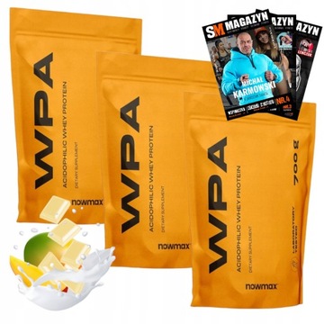 nowmax WPA 3x700g BIAŁKO WHEY PROTEIN ACIDOFILNY WPC BIAŁKO SERWATKOWE WPA