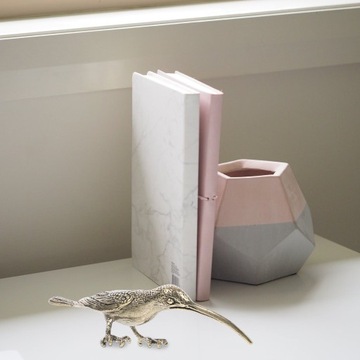 Фигурки птиц с имитацией латунной скульптуры