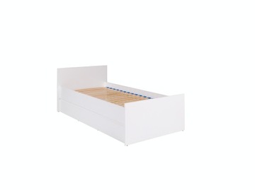 Białe łóżko ze stelażem 90x200 młodzieżowe CO15