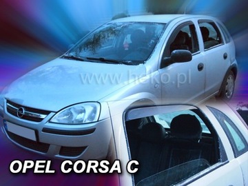 Owiewki Opel CORSA C 5 drzwi HTB 2000-2006r. PRZODY