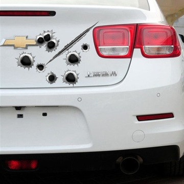 Модифицированные автомобильные наклейки с царапинами