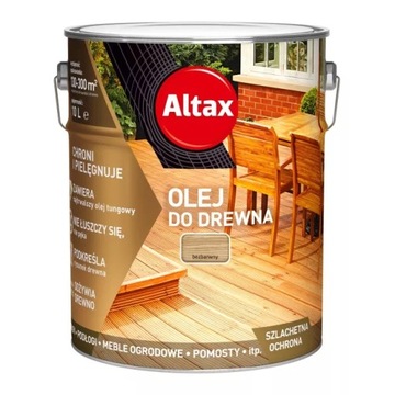 ALTAX OLEJ DO DREWNA 10L BEZBARWNY