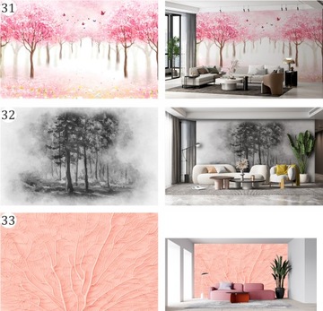 3D ОБОИ ДЛЯ СТЕН ЗОЛОТОЕ ДЕРЕВО ЦВЕТЫ ГРАФИКА узоры #