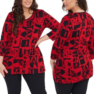Tunika Damska Jesienna Gruba Ciepła Plus Size