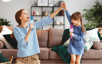 MIKROFON DLA DZIECI BEZPRZEWODOWY KARAOKE BLUETOOTH GŁOŚNIK NA PREZENT