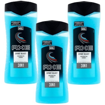 AXE SPORT BLAST żel pod prysznic men 400 ml x 3