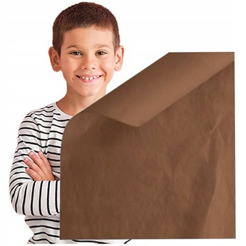 BIBUŁA OZDOBNA BRĄZOWA GŁADKA BIBUŁA DO PAKOWANIA