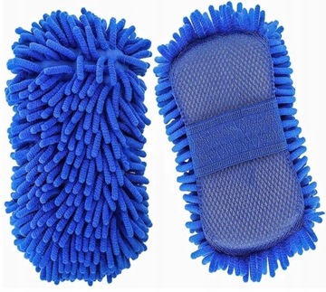 GĄBKA DO MYCIA SAMOCHODU AUTA DUŻA Z MIKROFIBRY XL MYJKA Z MIKROFIBRY GĄBKA