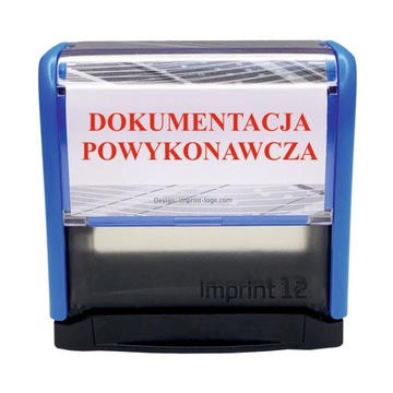 Pieczątka DOKUMENTACJA POWYKONAWCZA 38x14mm Trodat Imprint 8911