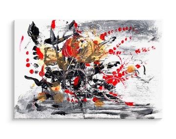 Obraz Na Płótnie ABSTRAKCJA do salonu pokoju KOLOROWY Canvas DUŻY 90x60