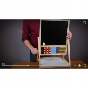 МАГНИТНАЯ ДОСКА 2 В 1, ДВУСТОРОННЯЯ ДЕТСКАЯ, НАБОР ДЛЯ СУХОГО СТИРАНИЯ