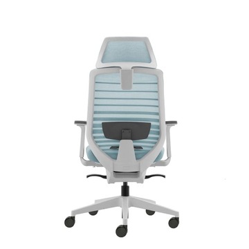 Офисный стул, эргономичный дизайн, белый ergo