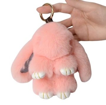 BRELOK PLUSZOWY KRÓLIK KRÓLICZEK ZAWIESZKA DO TOREBKI PLECAKA MASKOTKA 18cm