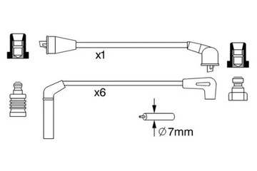 BOSCH 0 986 357 248 SADA PŘÍVODŮ ZAPALOVACÍ