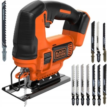 Лобзик 18В 19мм Black & Decker BDCJS18N + набор пильных полотен